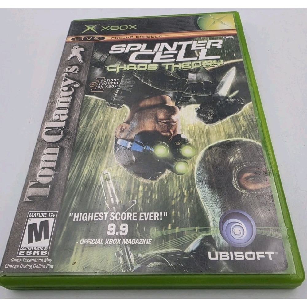 Tom Clancy’s Splinter Cell Chaos Theory Original Xbox Video Game Complete Tested